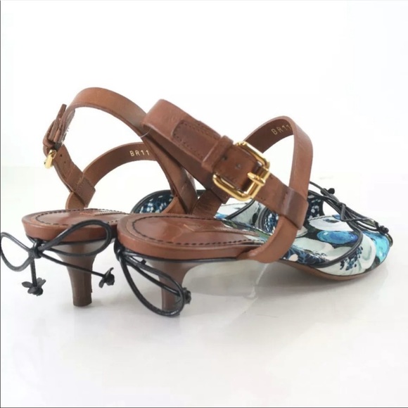 **Rare** Louis Vuitton Floral Kitten Heels - Picture 4 of 7